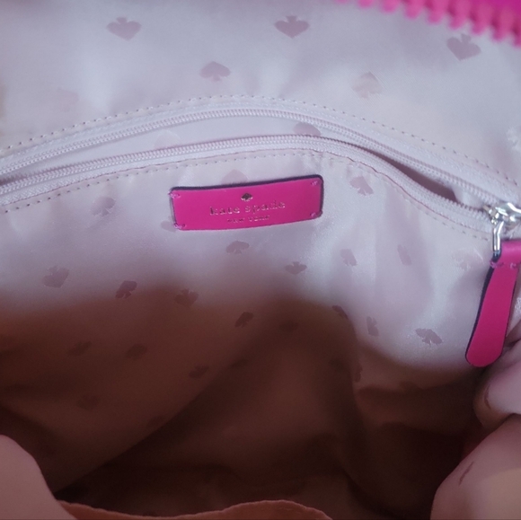 Kate Spade New York Karissa Nylon Magenta/Hot Pink Medium Backback - Picture 7 of 11